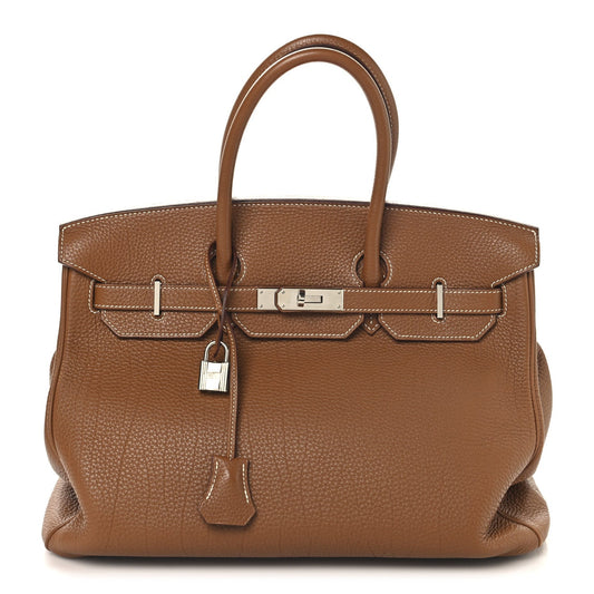 Hermes Togo Birkin Handbag Gold Travel Bag