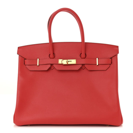Hermes Epsom Birkin Rouge Tomate Handbag Travel Bag