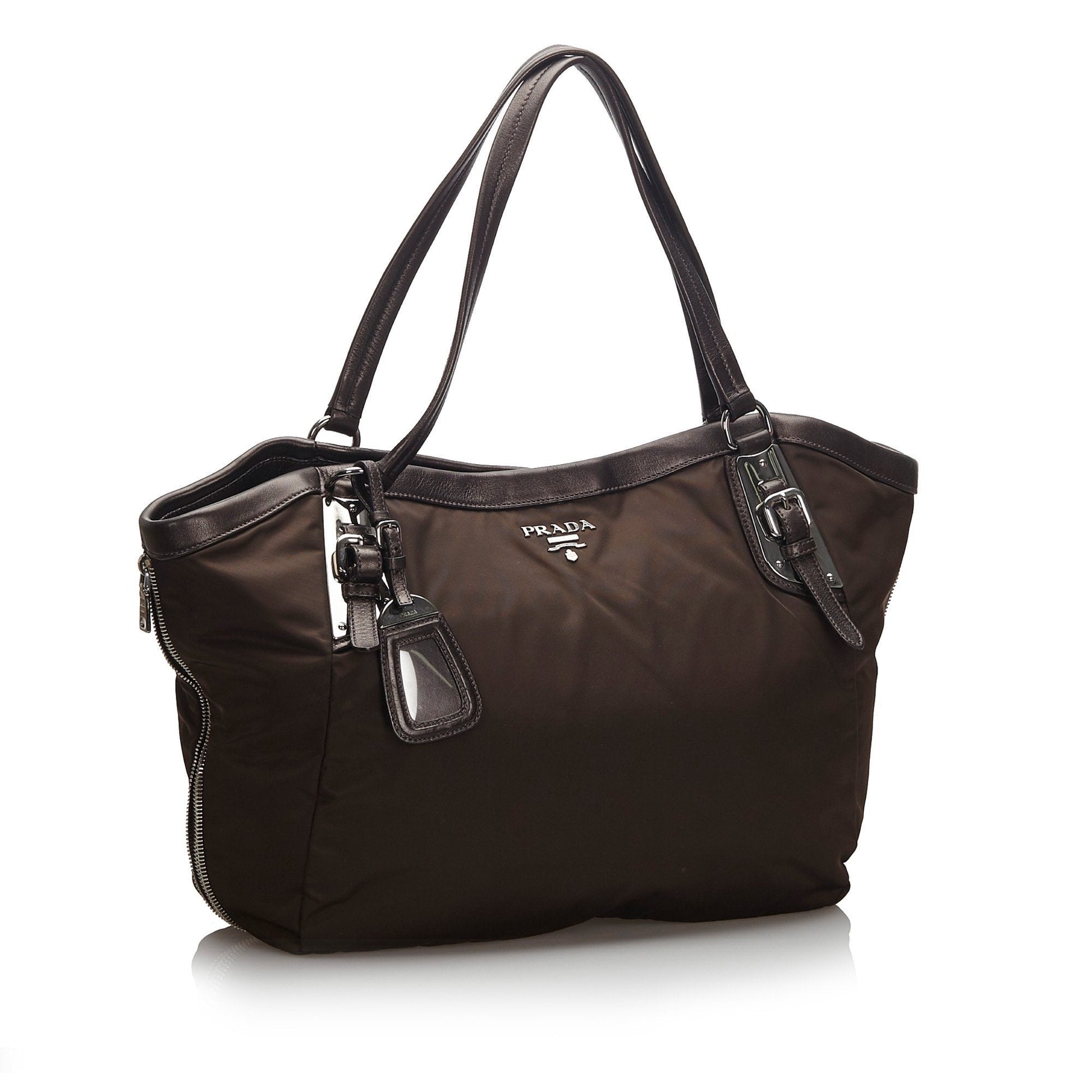 Prada Fabric Tote Bag Italy Nylon Black Bag Italy 5