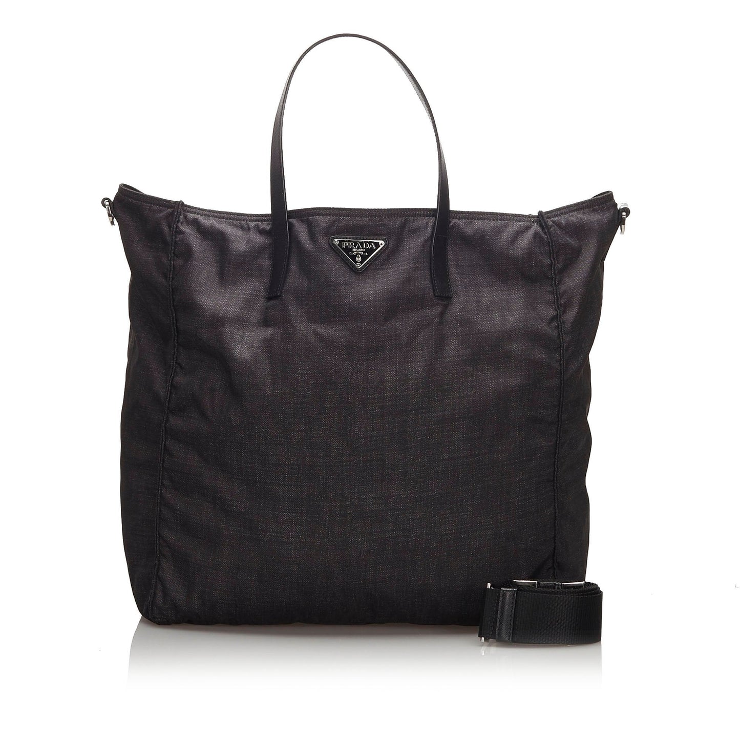 Prada Fabric Tote Bag Italy Nylon Black Bag Italy 6