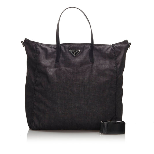 Prada Fabric Tote Bag Italy Nylon Black Bag Italy 6