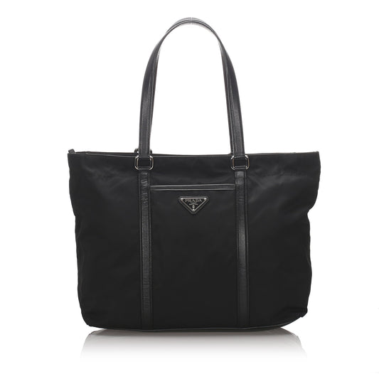 Prada Fabric Tessuto Tote Bag Italy Nylon Black Bag Italy 1
