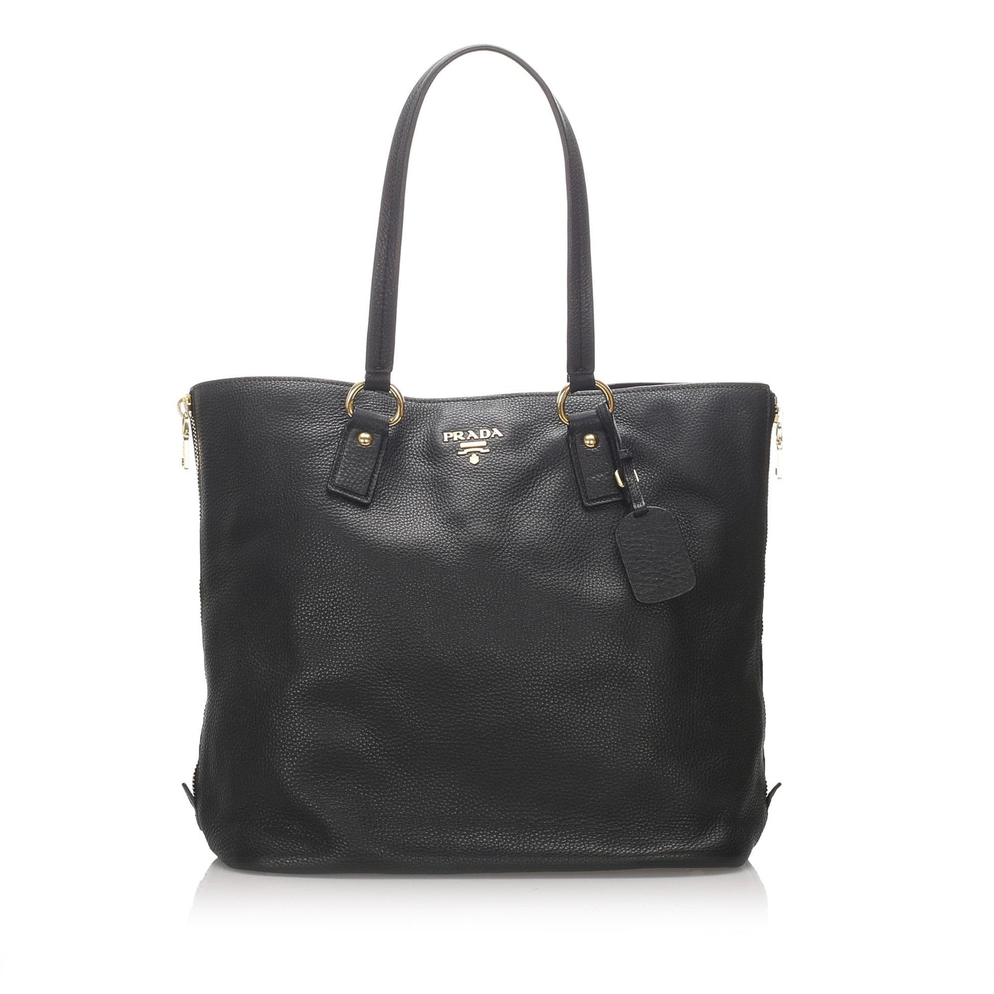 Prada Calf Daino Tote Bag Italy Leather Calf Leather Vitello 2