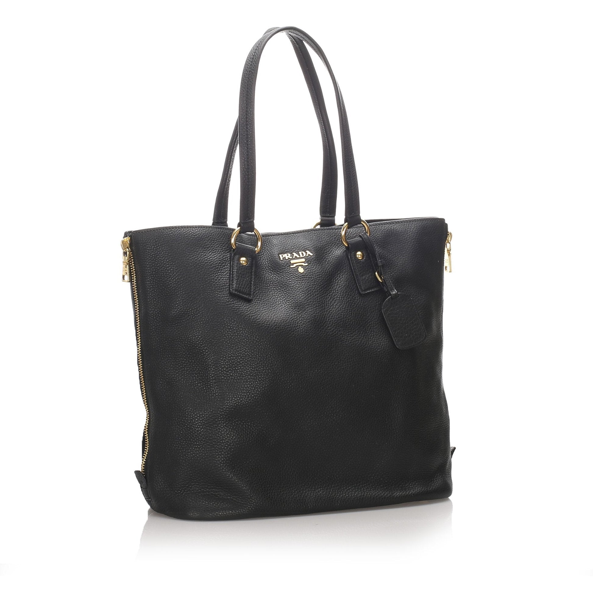 Prada Calf Daino Tote Bag Italy Leather Calf Leather Vitello 2