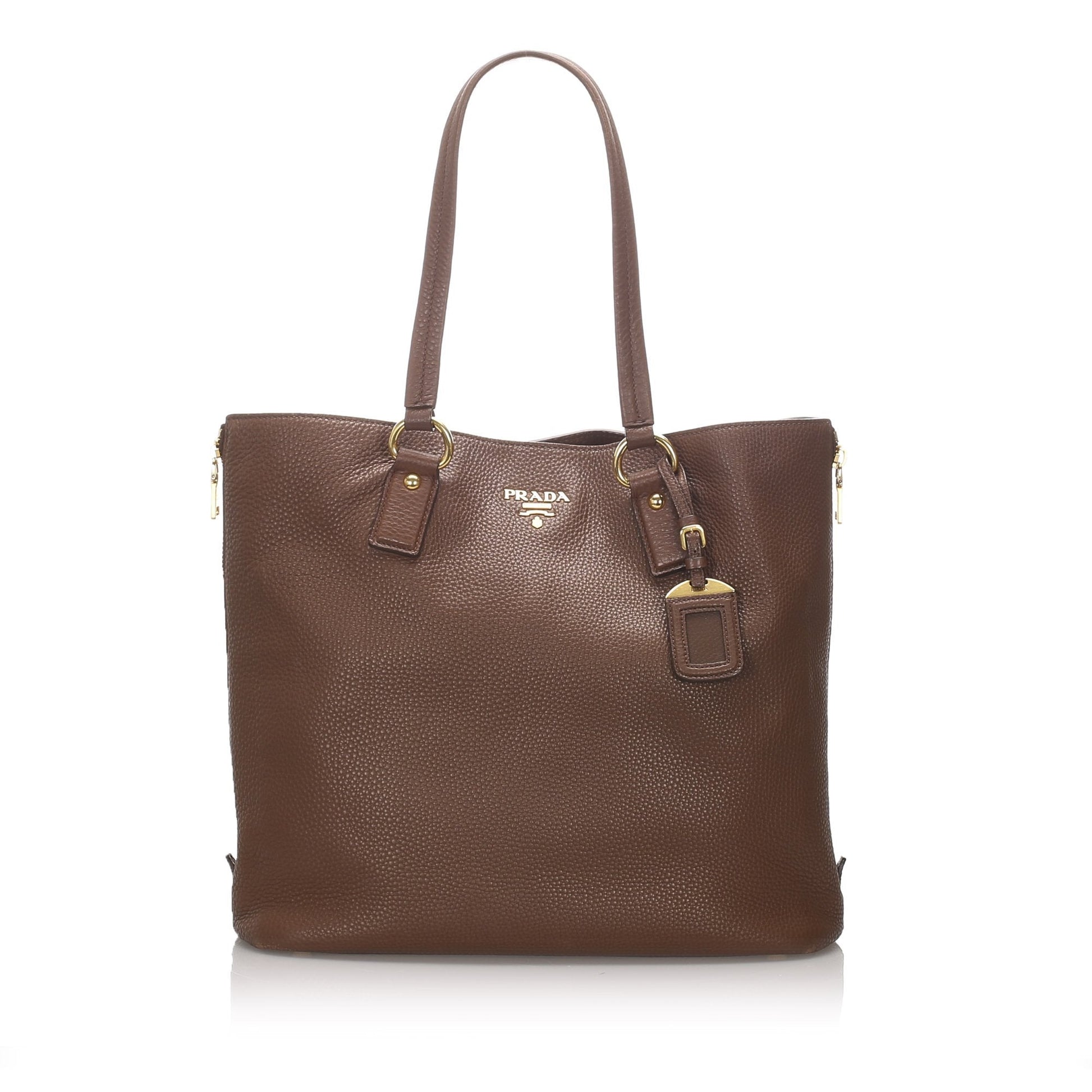 Prada Calf Daino Tote Bag Italy Leather Calf Leather Vitello Bag Italy 2