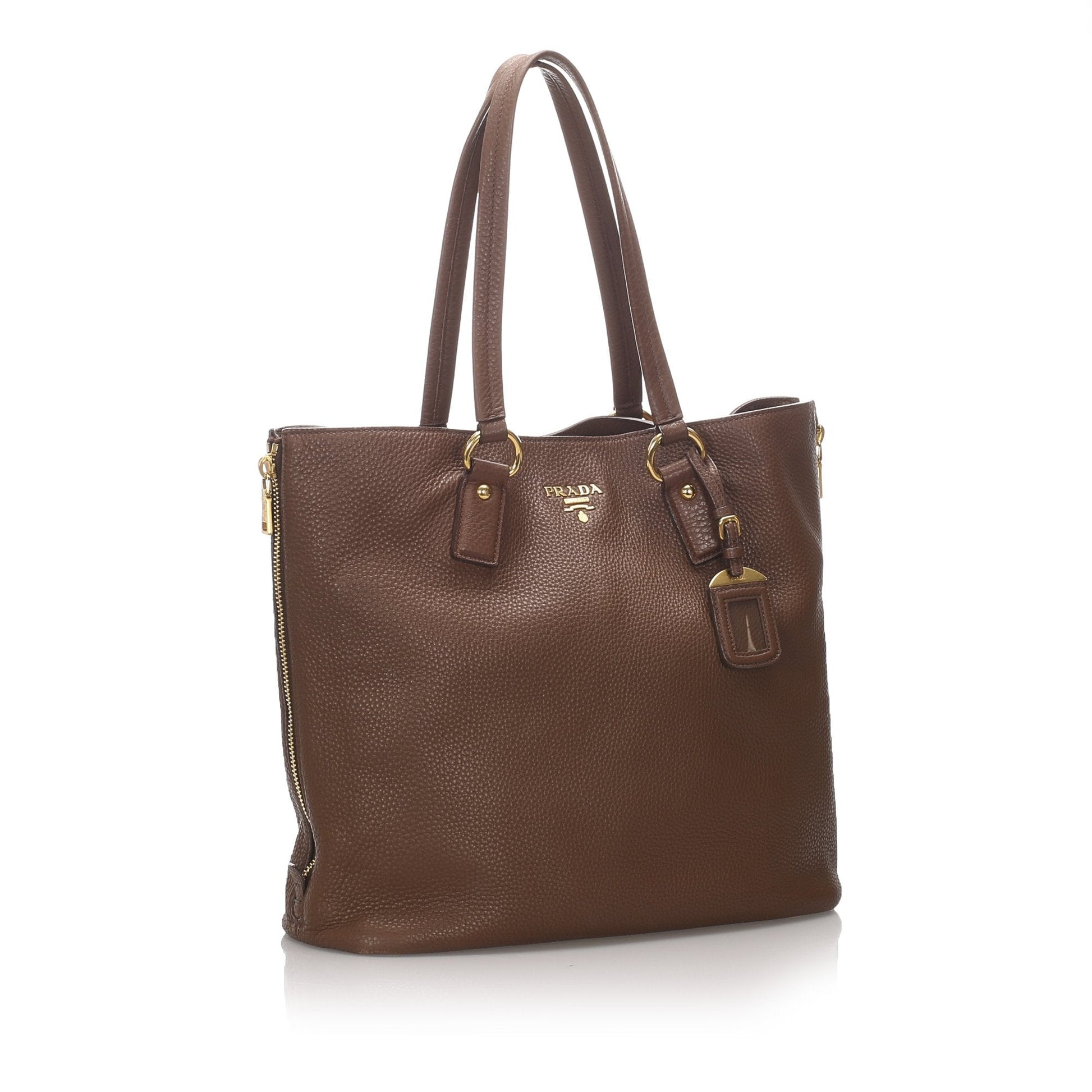 Prada Calf Daino Tote Bag Italy Leather Calf Leather Vitello 3