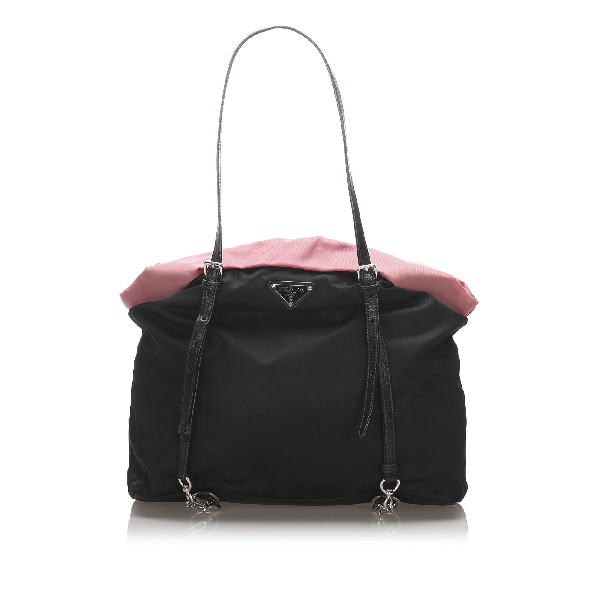Prada Fabric Tessuto Tote Bag Italy Nylon Black Italy 5 2