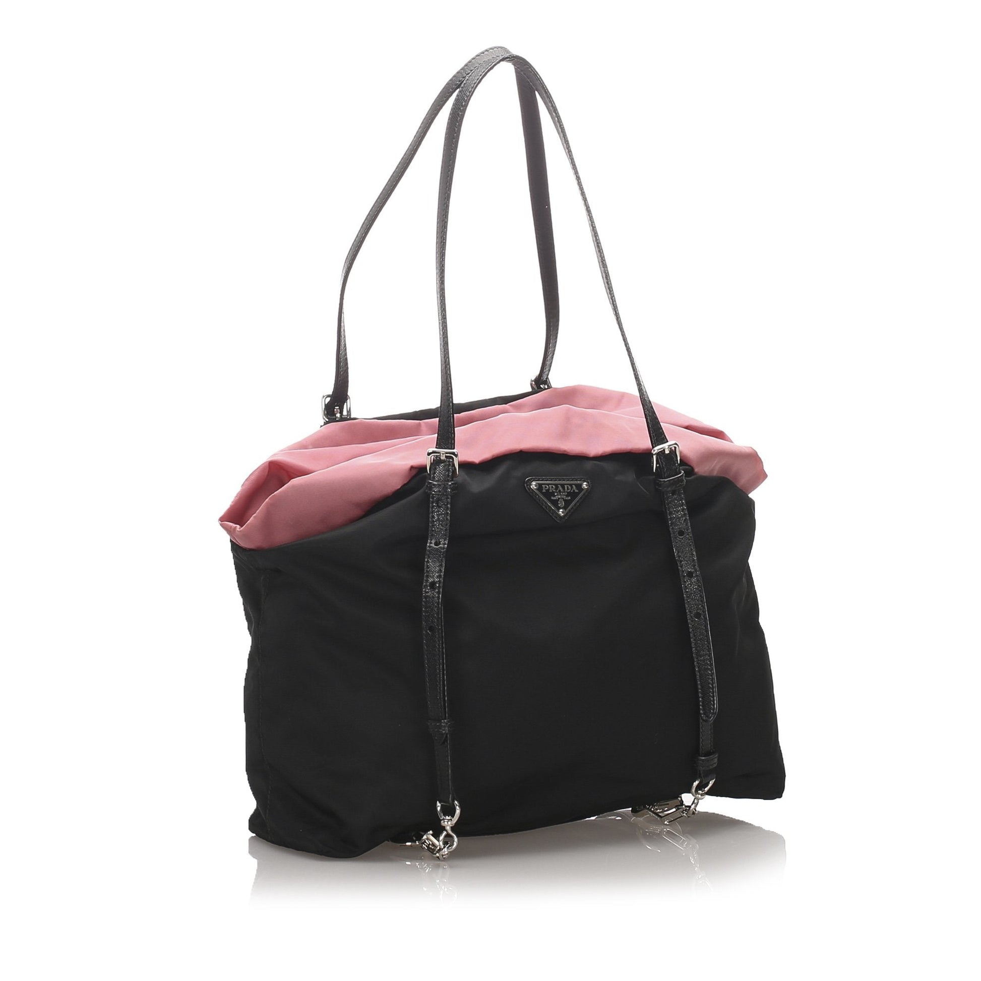 Prada Fabric Tessuto Tote Bag Italy Nylon Black Bag Italy 5