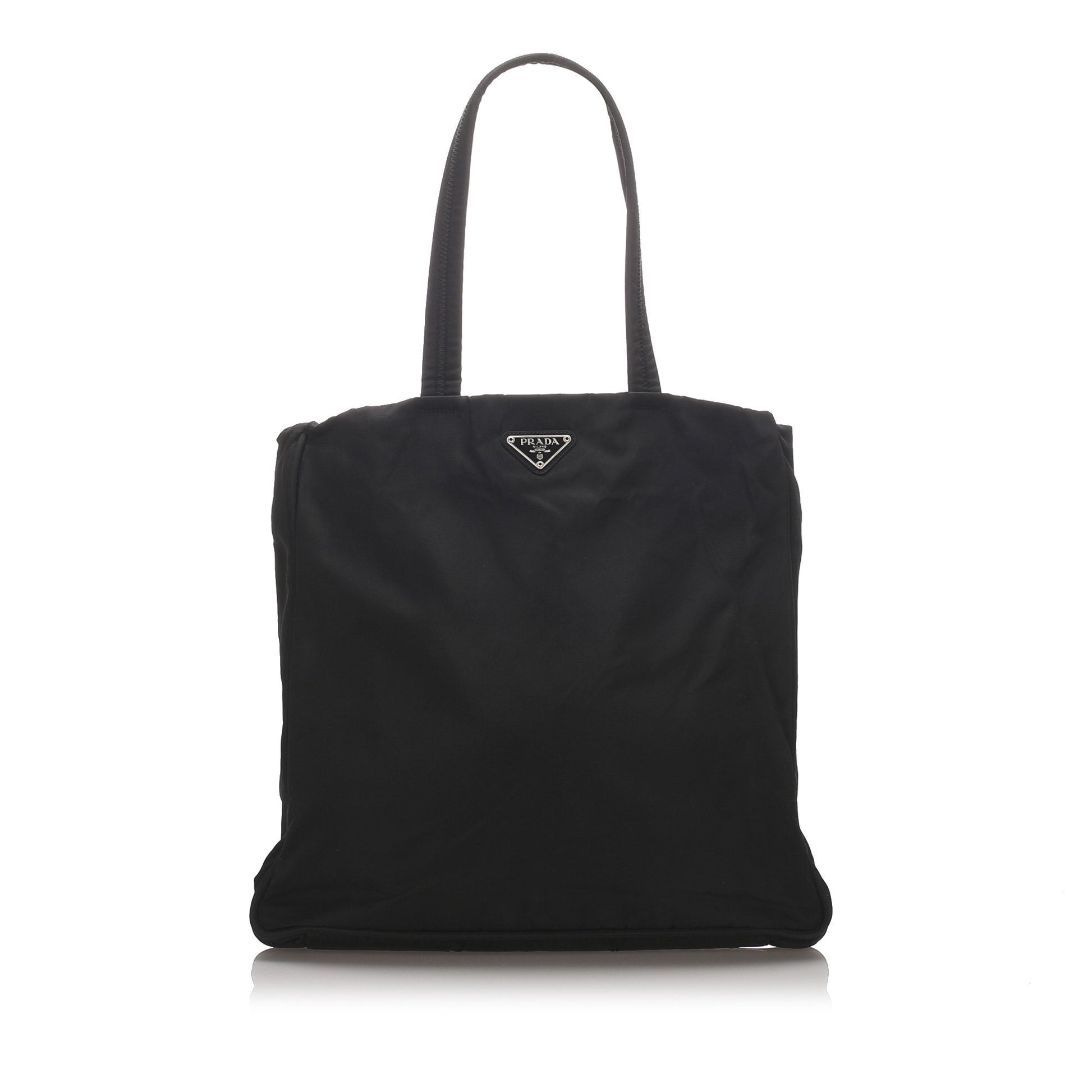 Prada Fabric Tessuto Tote Bag Italy Nylon Black Bag Italy 4