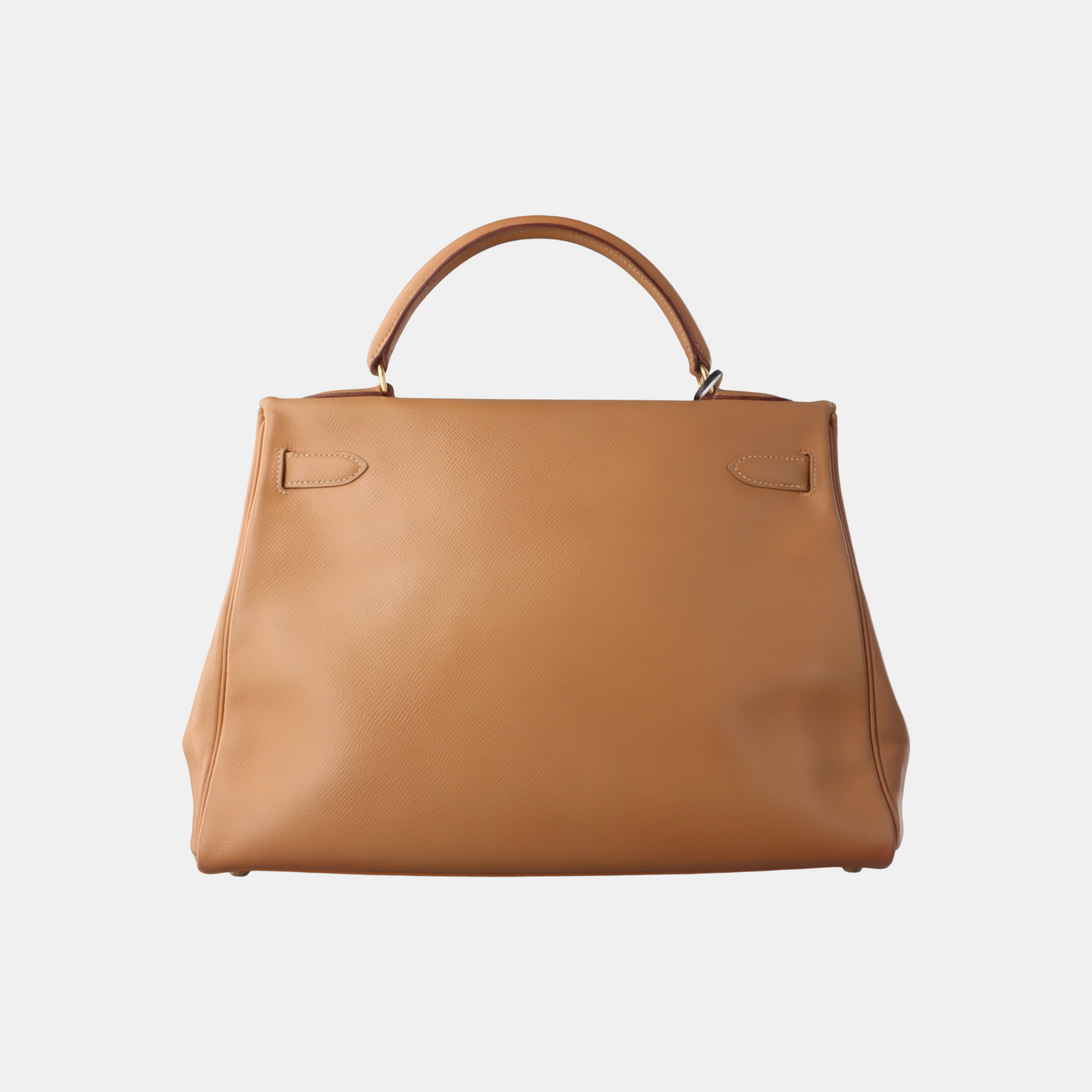 Hermes Kelly Sesame Epsom Retourne Hardware Handbag Gold Travel Bag