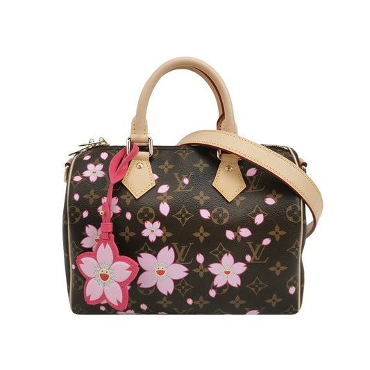 Louis Vuitton x Takashi Murakami Speedy 25 Cherry Monogram Handbag