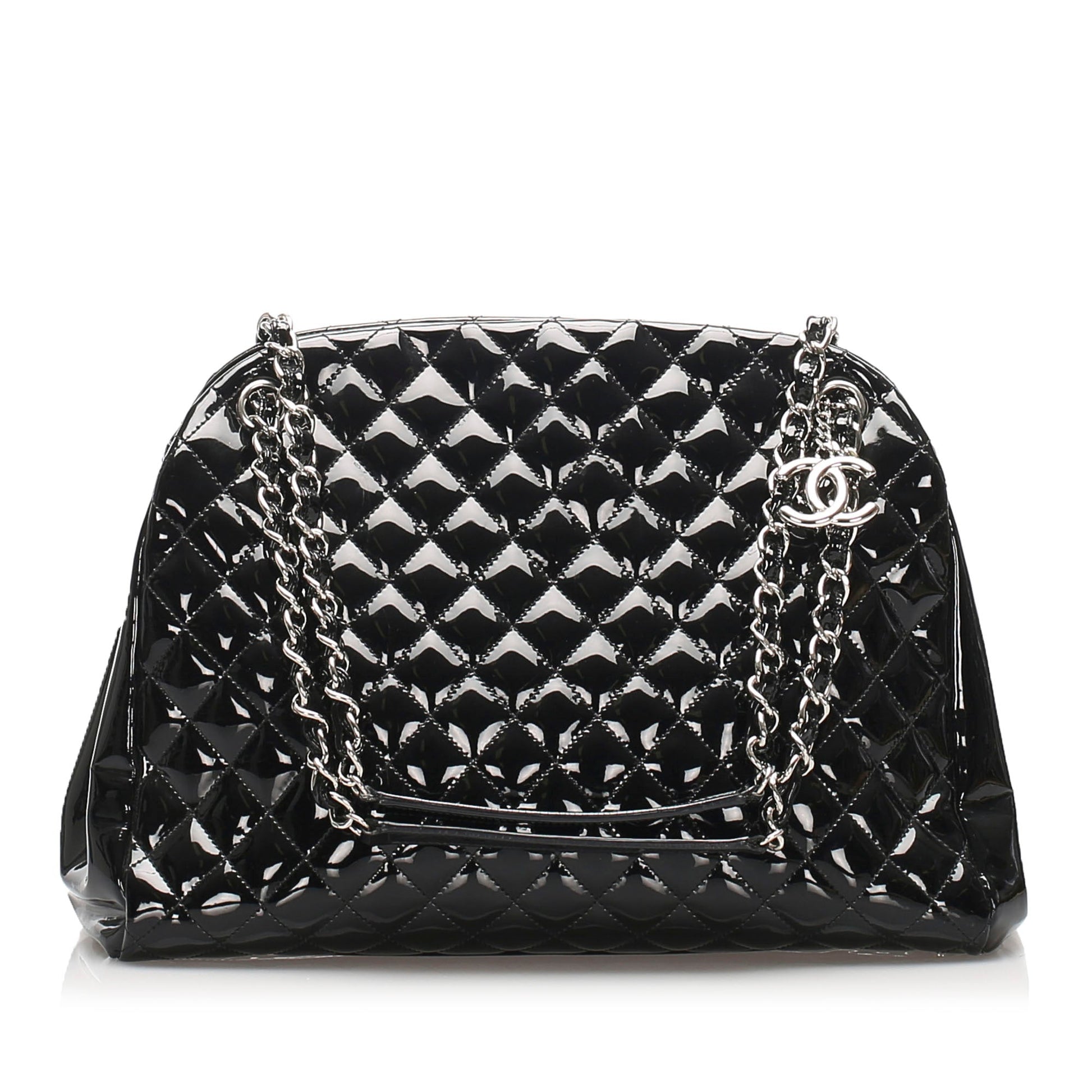 Chanel Just Mademoiselle Shoulder Bag Leather Black