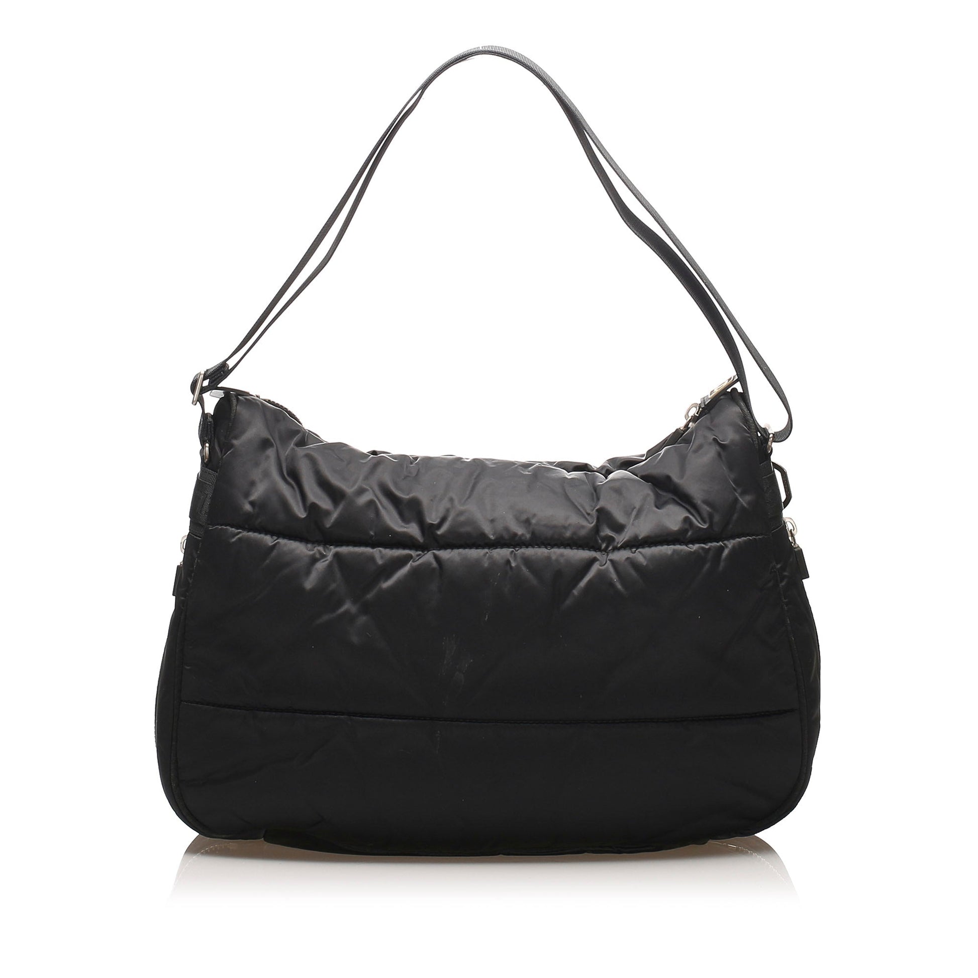 Chanel Sport Line Chain Shoulder Bag Nylon Black