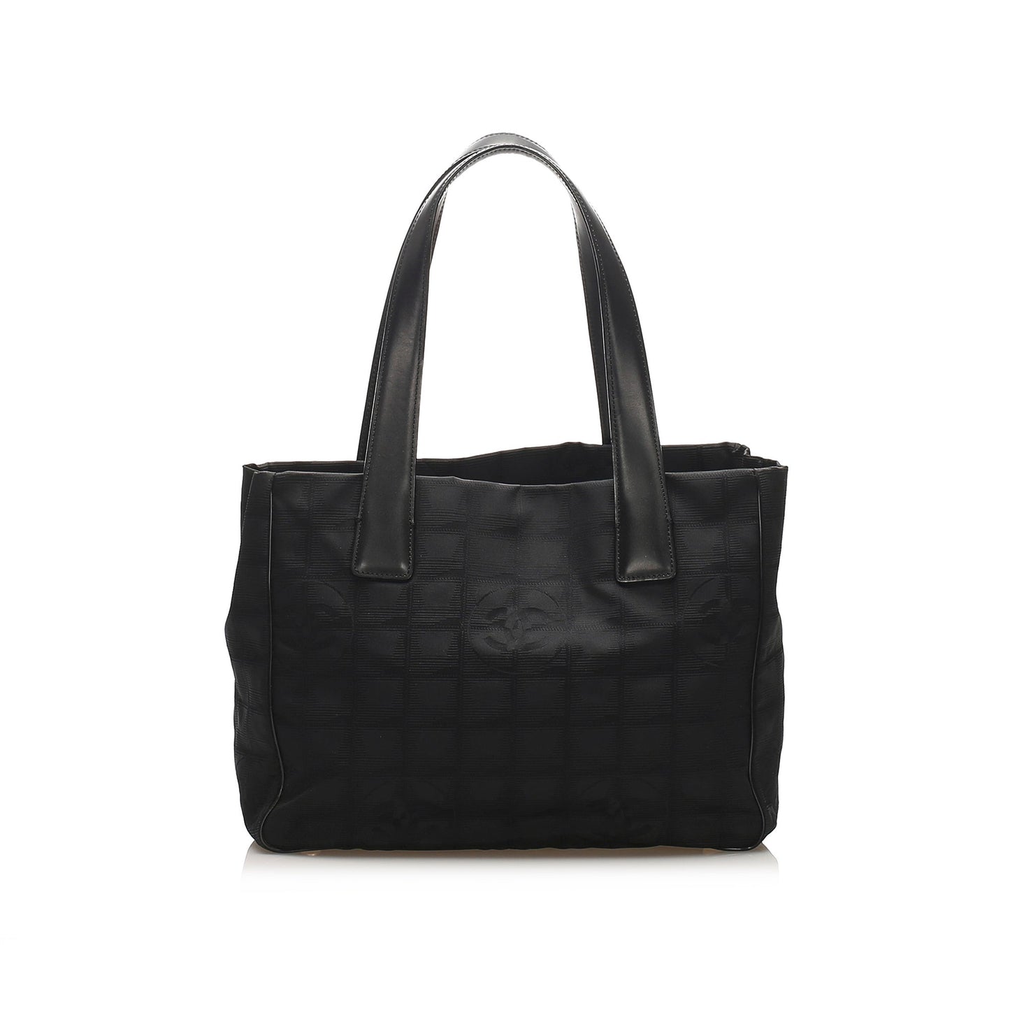 Chanel New Travel Line Tote Bag Leather Canvas Shoulder Bag