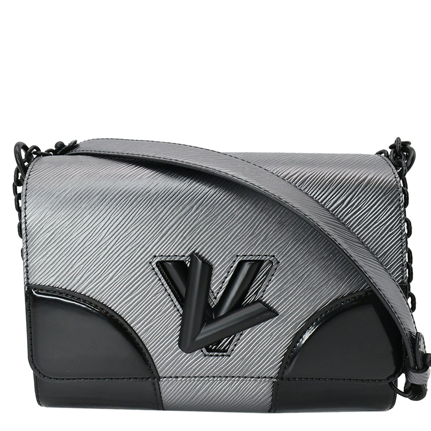 Louis Twist Mm Epi New Rep Shoulder Leather Silver Shoulder Bag