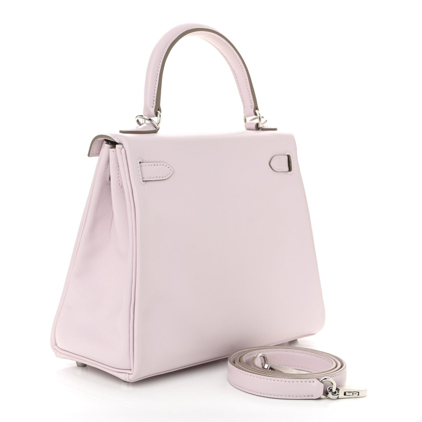 Hermes Swift Kelly Retourne Mauve Pale Handbag Travel Bag