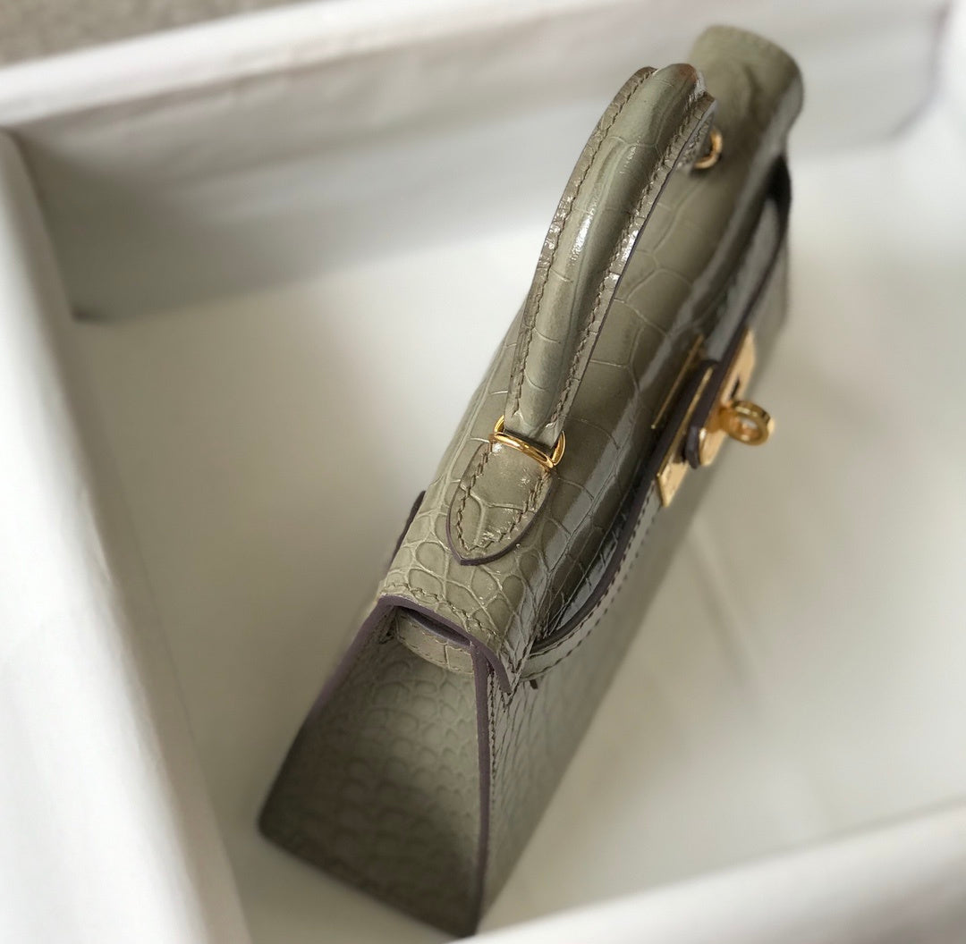 Top Quality Kelly Grey For Women Toned Gold Travel Bag