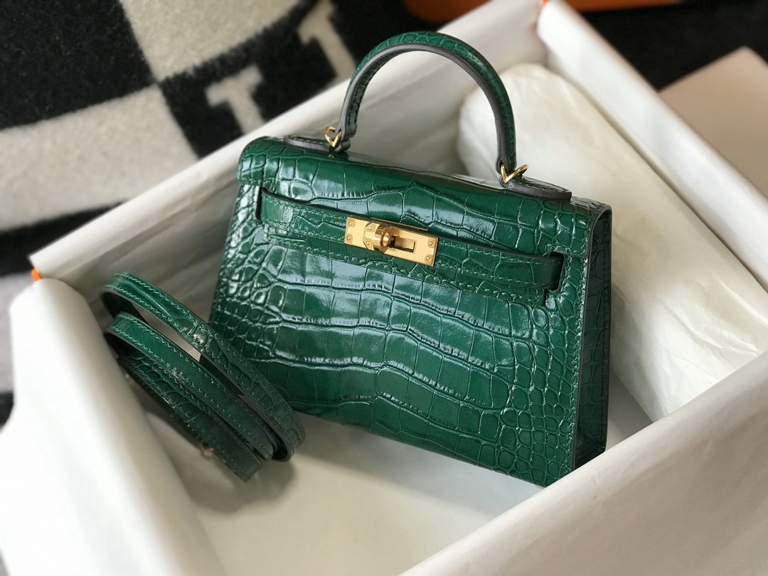 Top Quality Kelly For Women Toned Hardware Green Gold Travel Bag