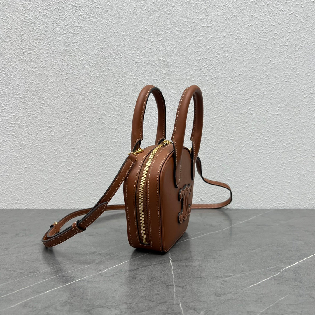Top Quality Bowling Bag For Women Tan Mini Travel Bag