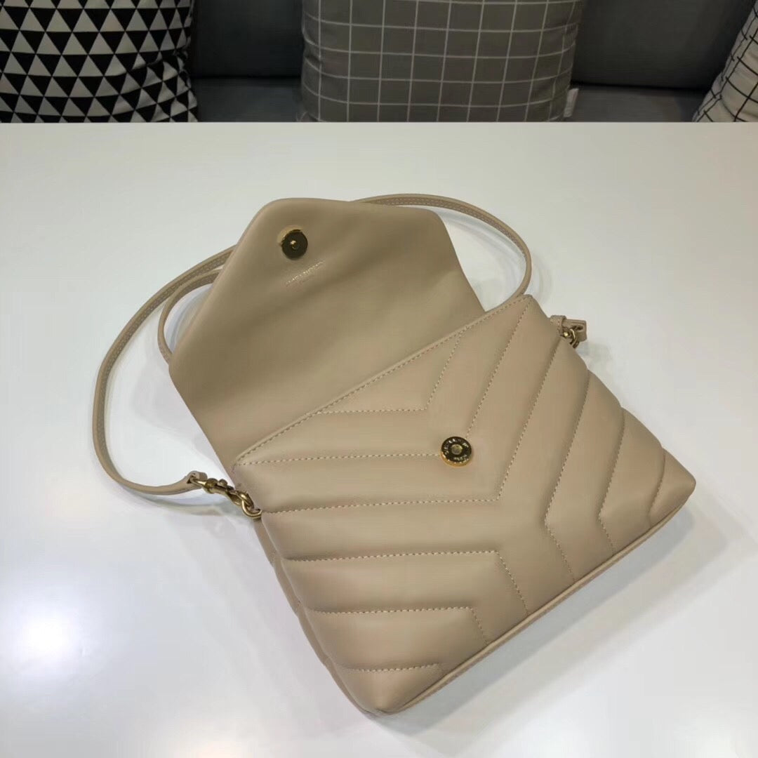 YSL Saint Laurent YSL Top Quality Loulou Shoulder Bag For Beige Mini