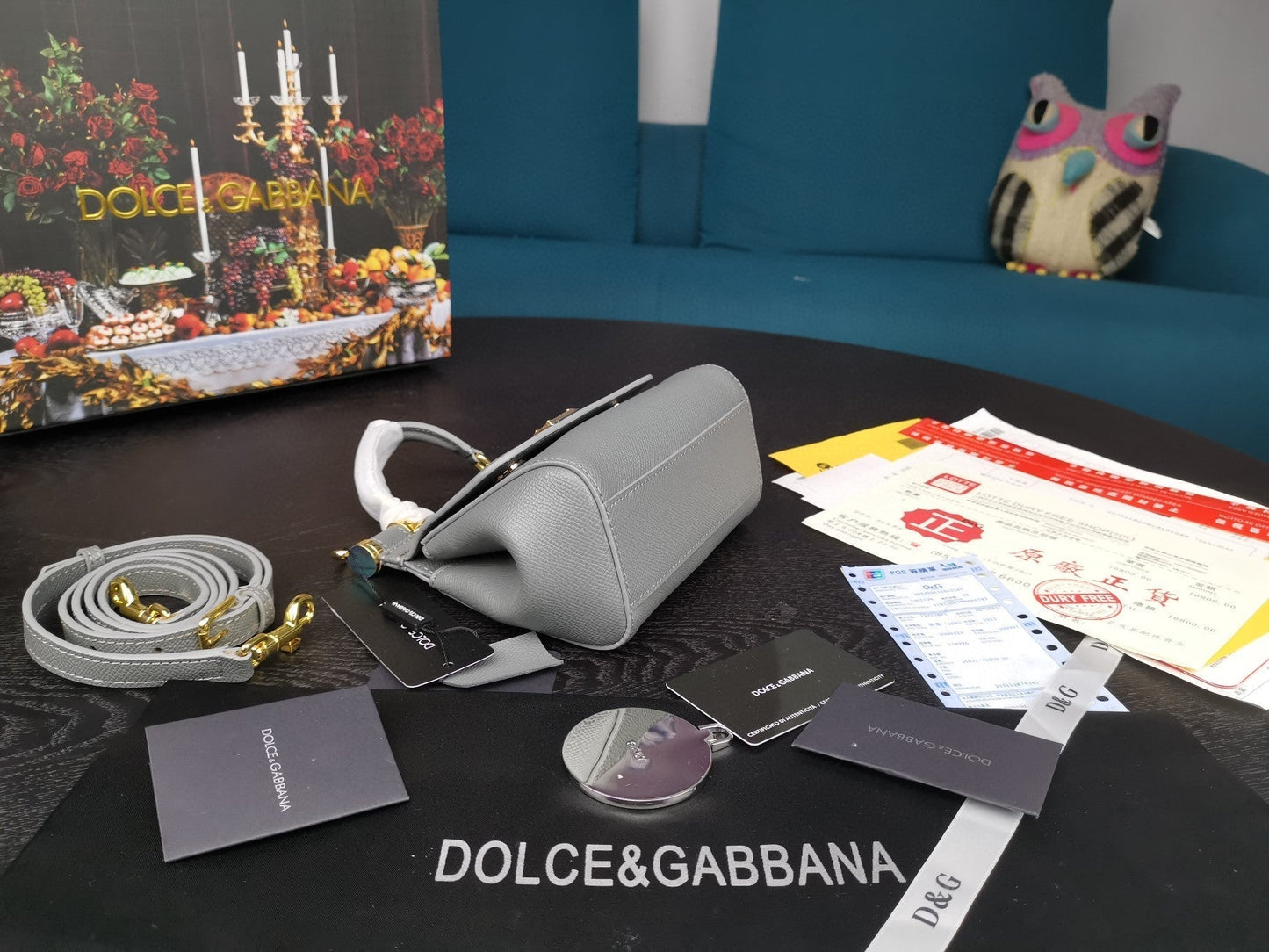 Sicily Dauphine Gray Small Travel Bag