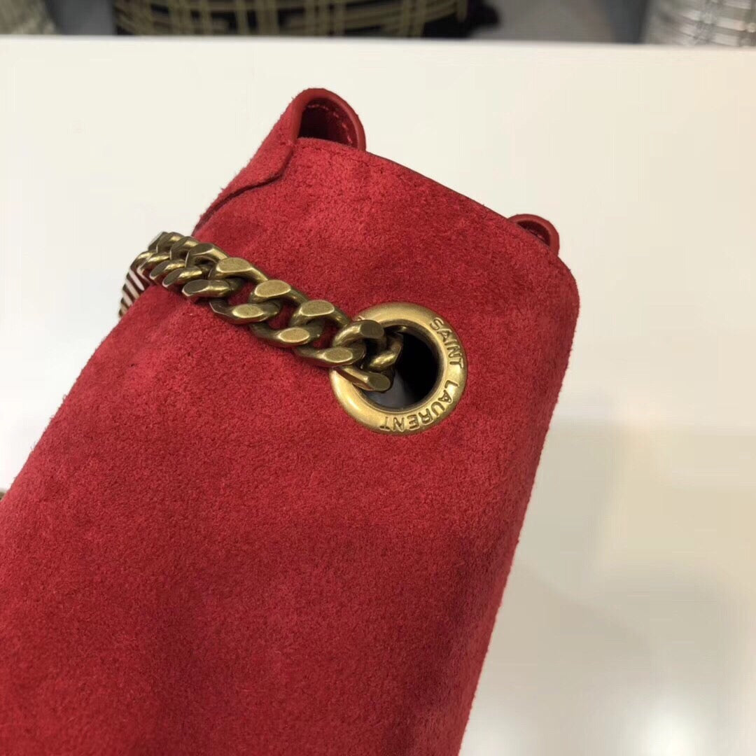 YSL Saint Laurent YSL Top Quality Kate Metop Qualityum Reversible Red Chain Travel Bag