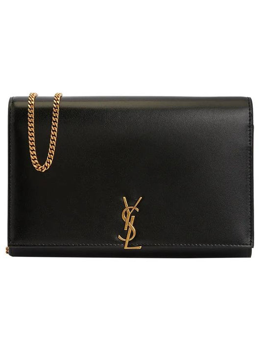 YSL Saint Laurent Saint Laurent Trending Chain Glossy Shoulder Bag Leather Monogram