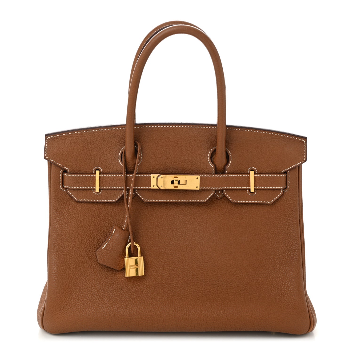 Hermes Togo Birkin Handbag Gold Travel Bag 30 Gold 1766984