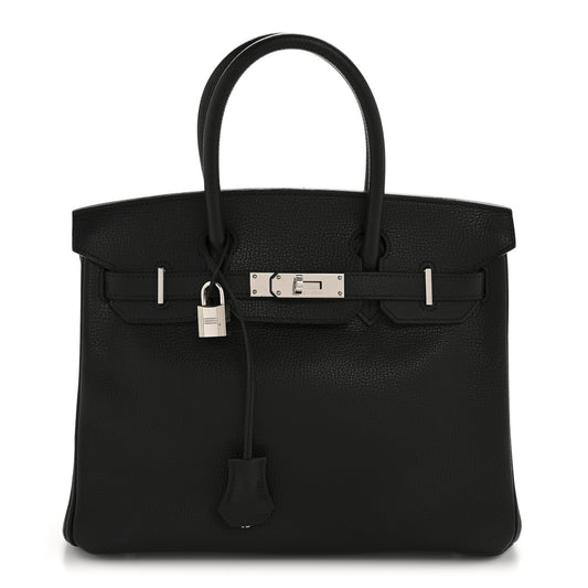 Hermes Ardennes Birkin Handbag Black Travel Bag