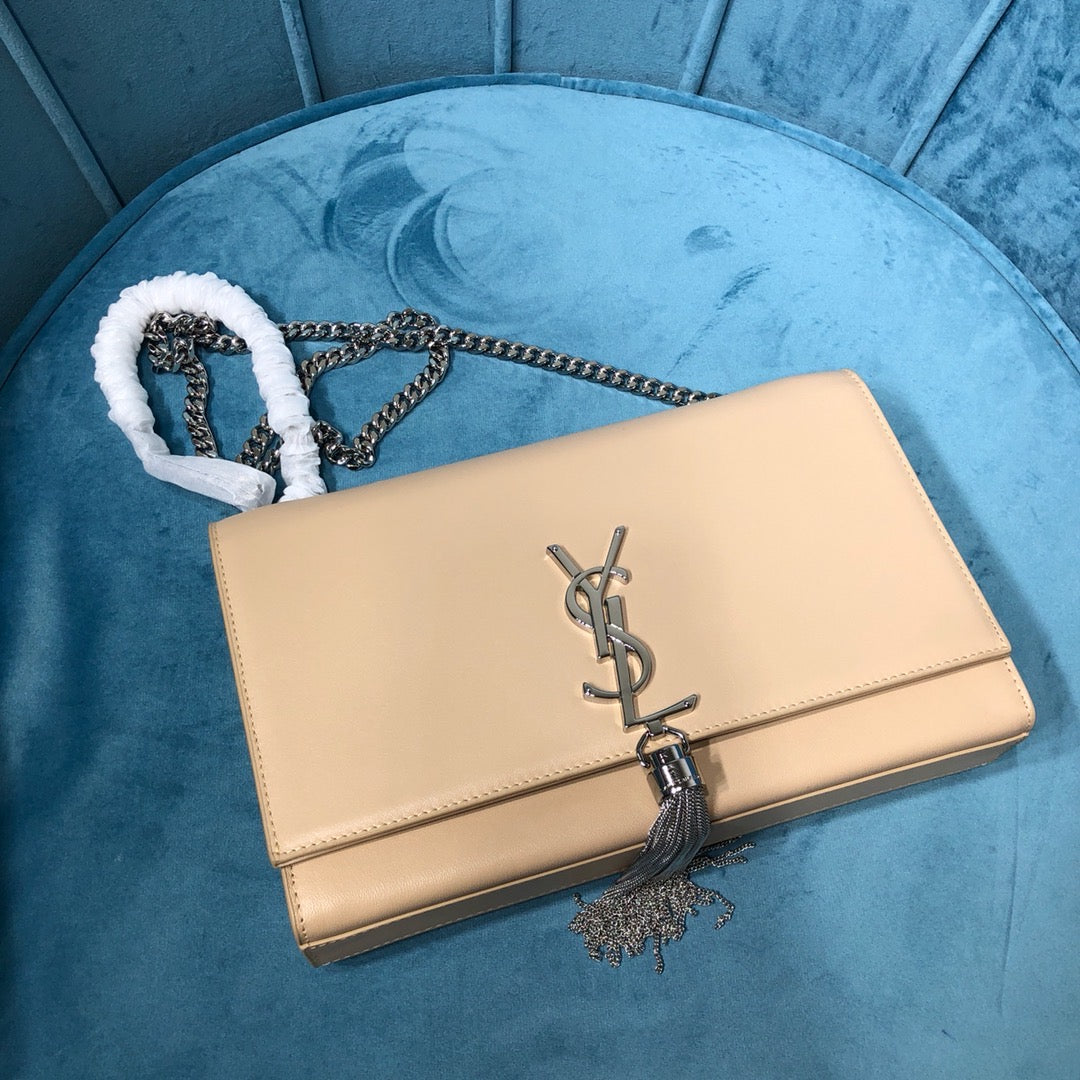 YSL Saint Laurent Kate Shoulder Bag Monogram Chain 94In24Cm Ysl 7418