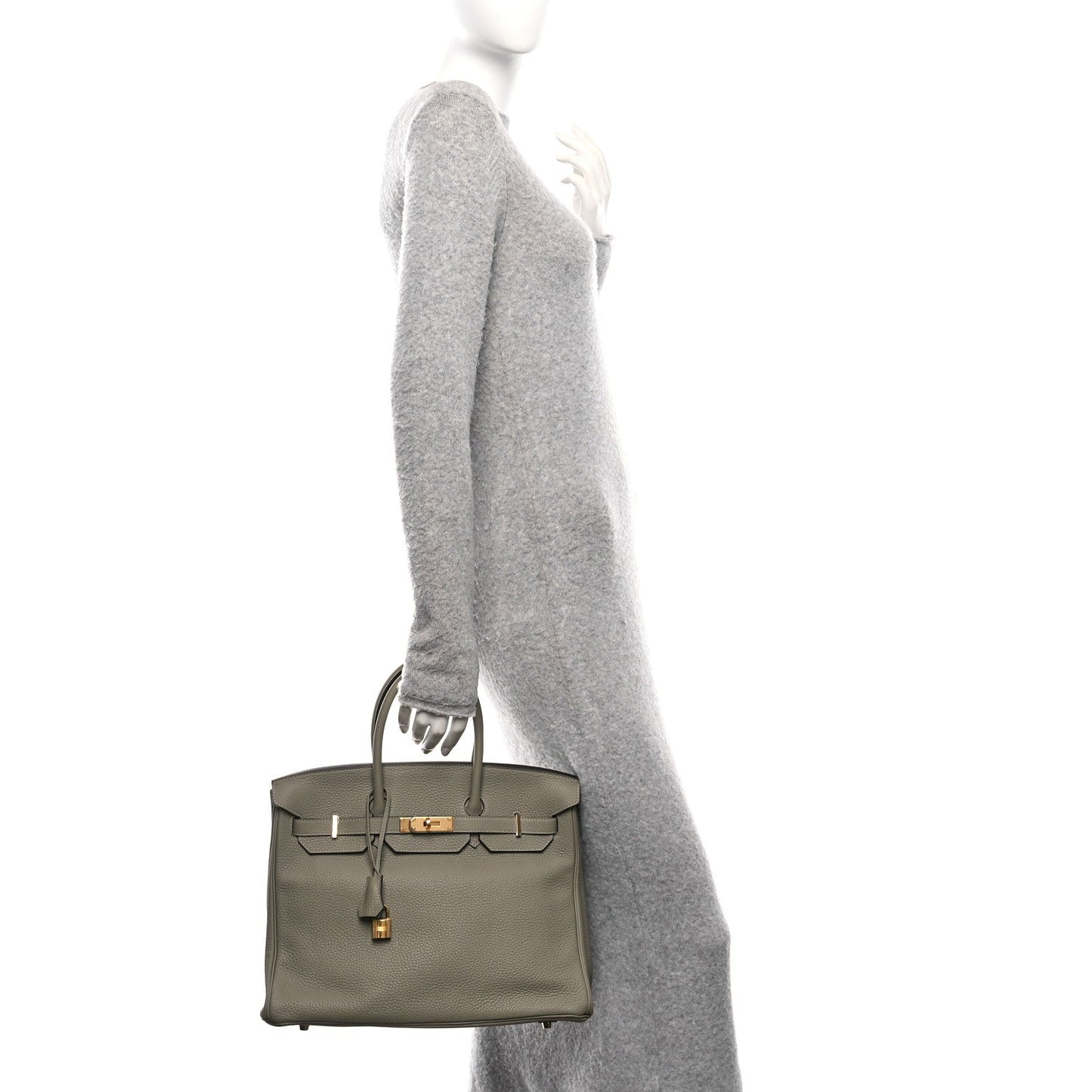 Hermes Togo Birkin Sauge Handbag Travel Bag