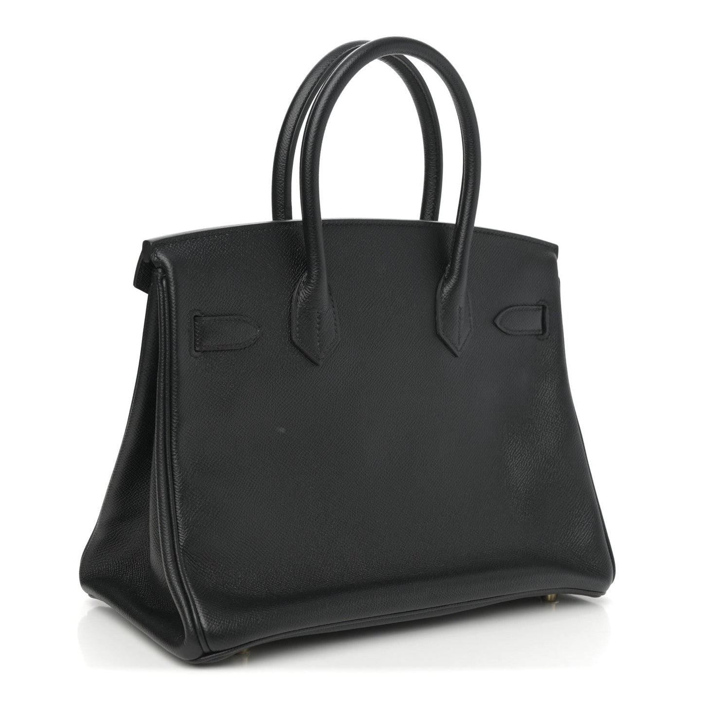 Hermes Epsom Birkin Handbag Black Travel Bag