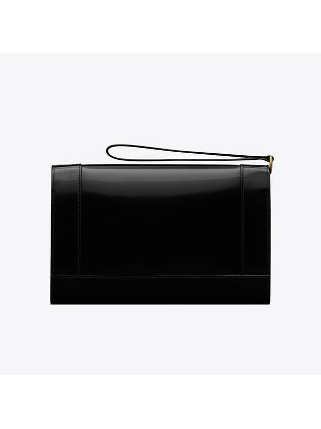 YSL Saint Laurent Luxury Trending Cassandre Clutch Bag Black Logo Flap