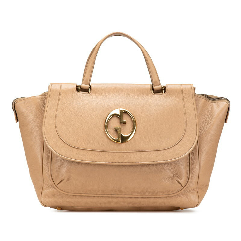 Gucci Double Boston Bag Leather Travel Bag