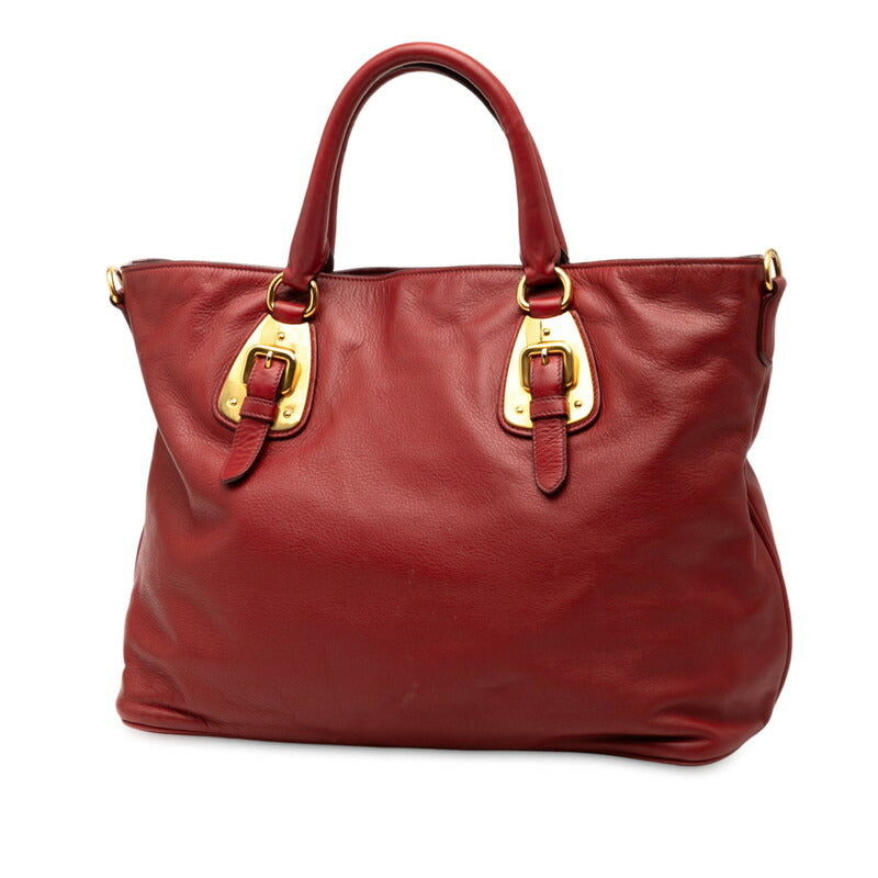 Prada 2Way Bag Leather Travel Bag 2Way Bag 7