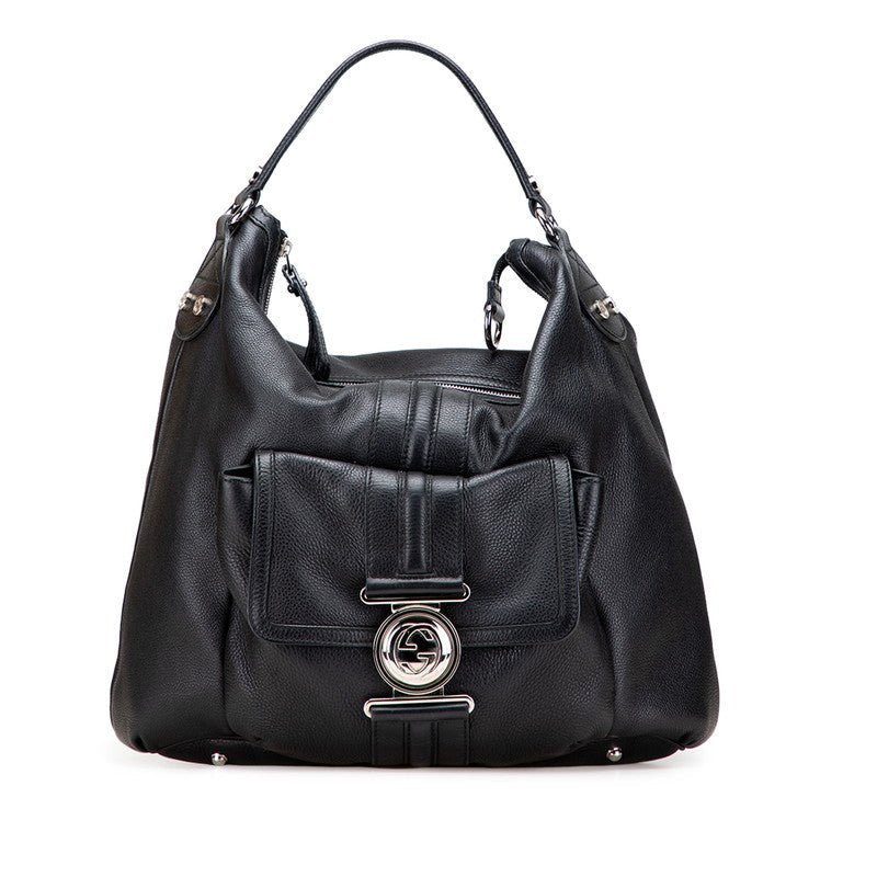 Gucci Interlocking Handbag Leather Travel Bag Leather Handbag