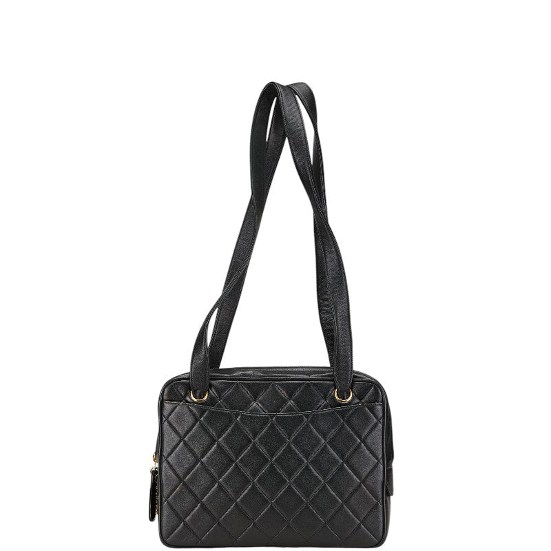 Matelasse Lambskin Shoulder Bag Signature Elegant