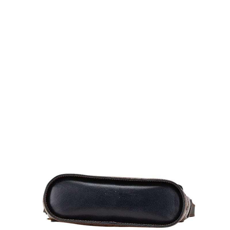 YSL Saint Laurent Cutout Shoulder Bag Leather Leather Shoulder Bag