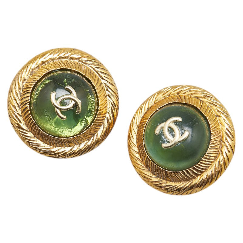 Chanel Coco Mark Gripoix Earrings Jewelry