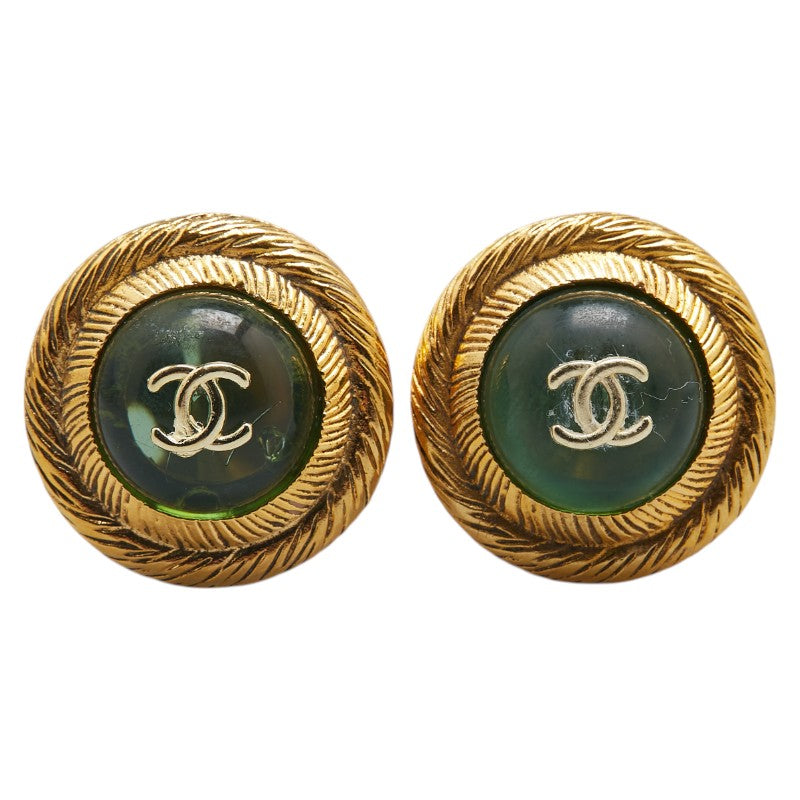 Chanel Coco Mark Gripoix Earrings Jewelry