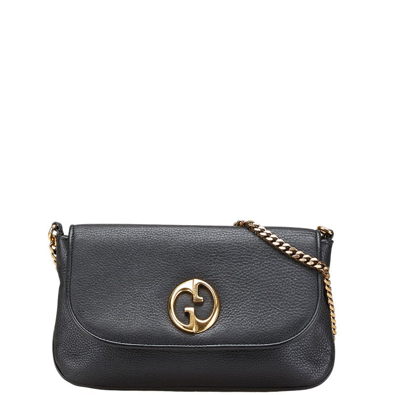 Gucci Shoulder Bag Leather Black 251820