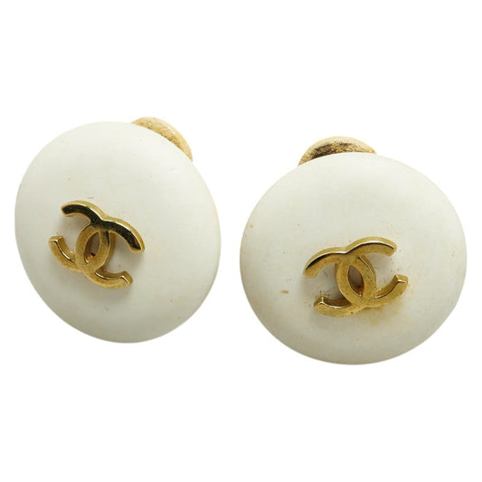 Coco Mark Earrings Jewelry Plated Resin