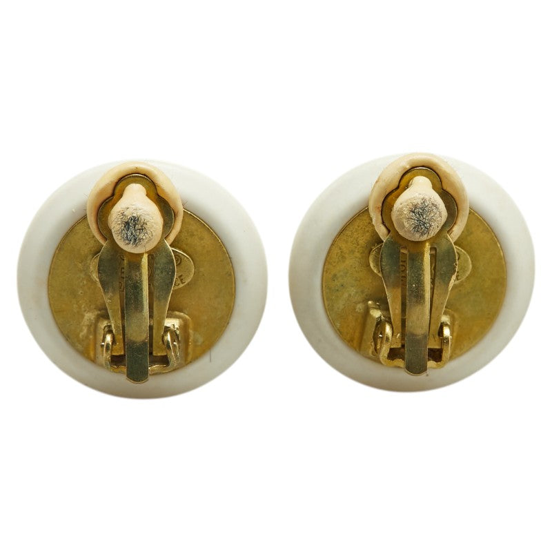 Coco Mark Earrings Jewelry Plated Resin