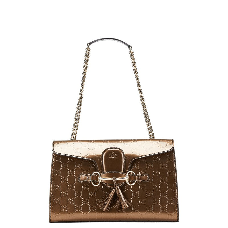 Gucci Emily ssima Shoulder Bag Leather