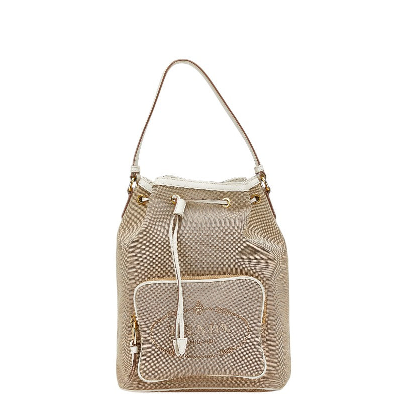 Prada Handbag Handbag Leather Canvas Travel Bag