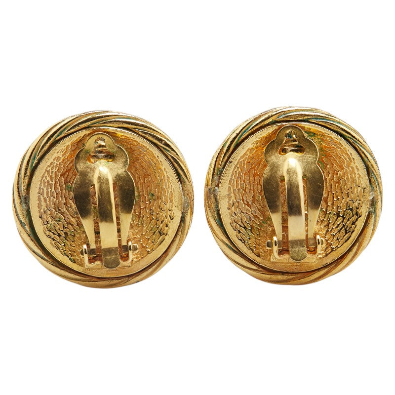 Coco Mark Earrings Jewelry Plated Round