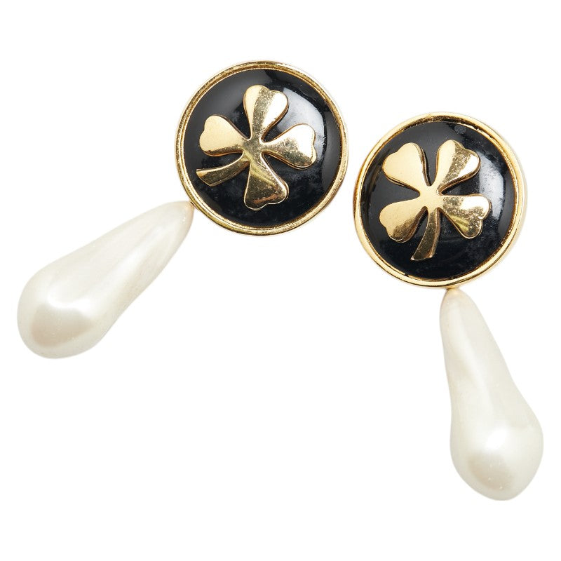 Chanel Round Clover Earrings Jewelry