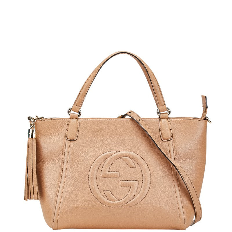Gucci Soho Tassel 2Way Bag Leather Travel Bag