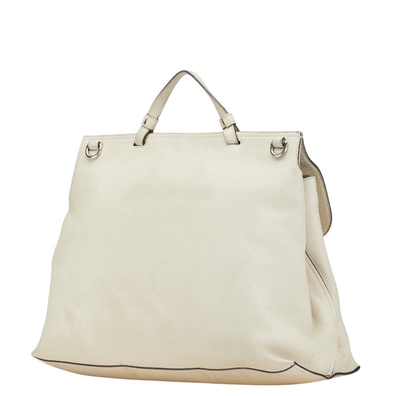 Gucci Daily Bamboo 2Way Bag Leather Travel Bag