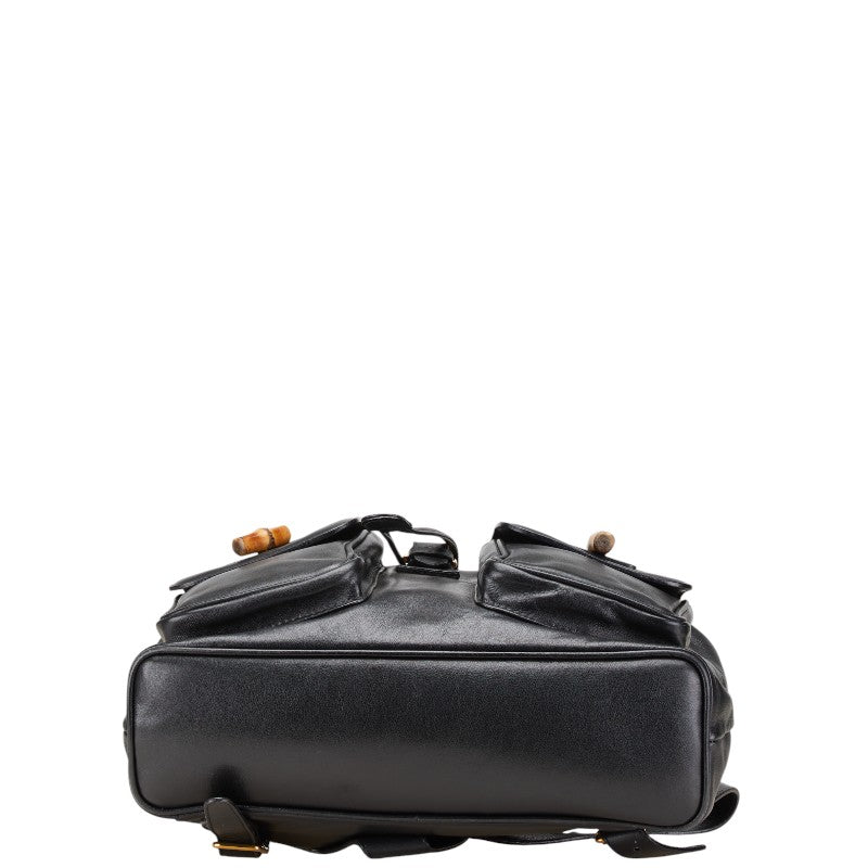Gucci Bamboo Backpack Leather Backpack 20